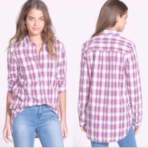 EUC Madewell Manhasset Plaid Ex-boyfriend Shirt